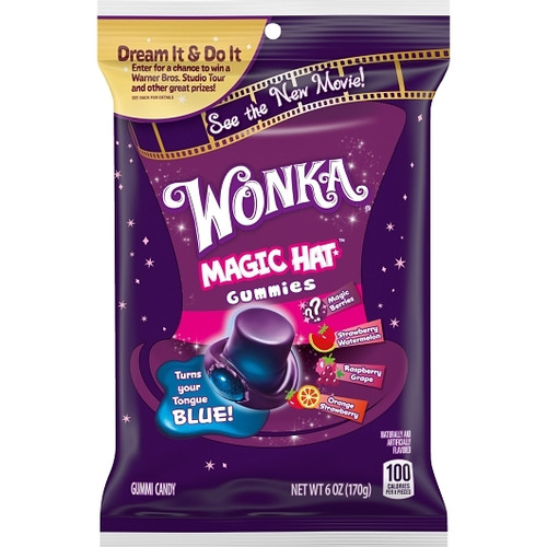 Wonka Mixed Flavor Magic Hat Gummies Pouch Floorstand, 6 Oz, 60 Count